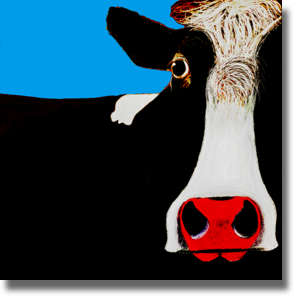 Cow - Teal